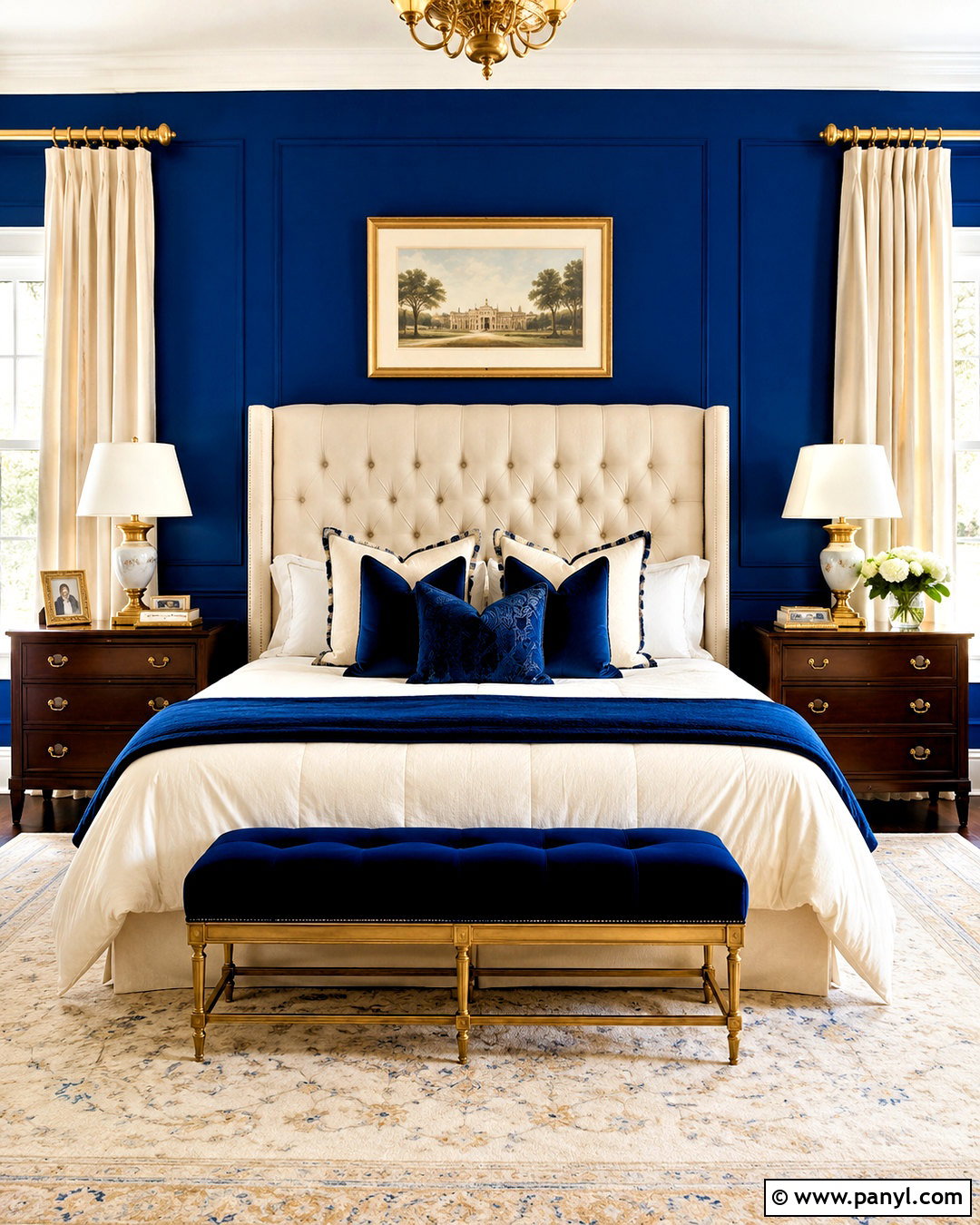 Royal Blue And Gold Bedroom - 20 blue bedroom color schemes