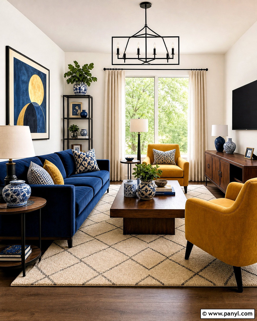 Royal Blue And Mustard Color Palette - 20 blue color palette ideas