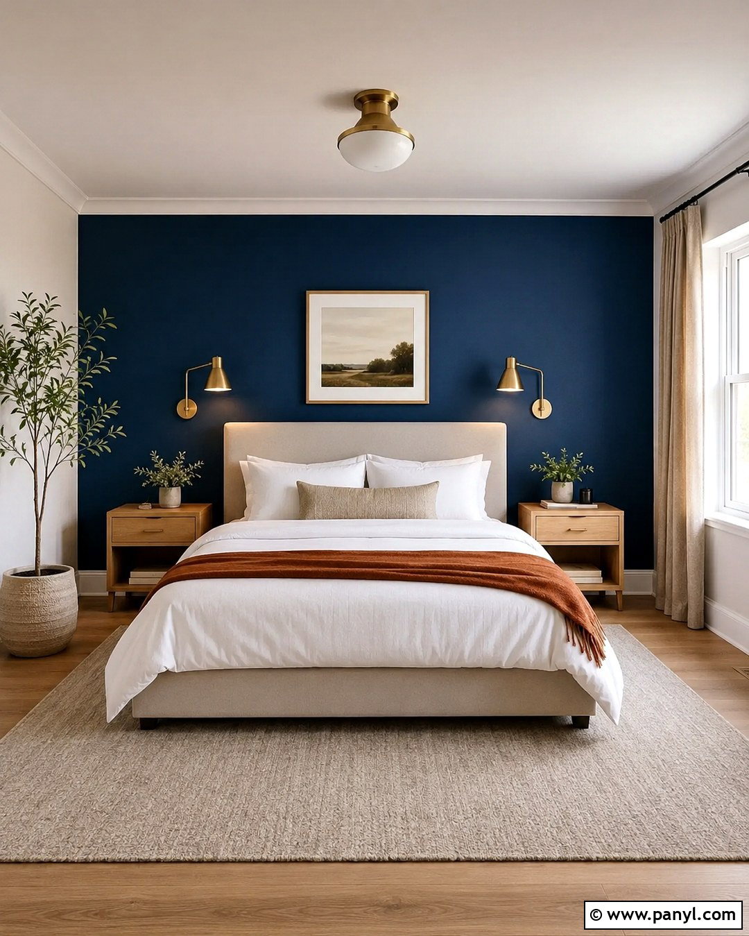 Royal Blue Bedroom Feature Wall - 20 Royal Blue Feature Wall Ideas