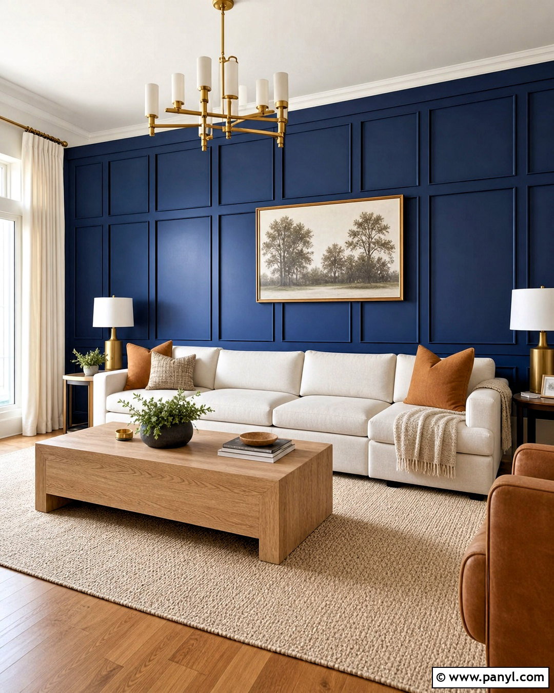 Royal Blue Board And Batten Wall - 20 royal blue accent wall ideas