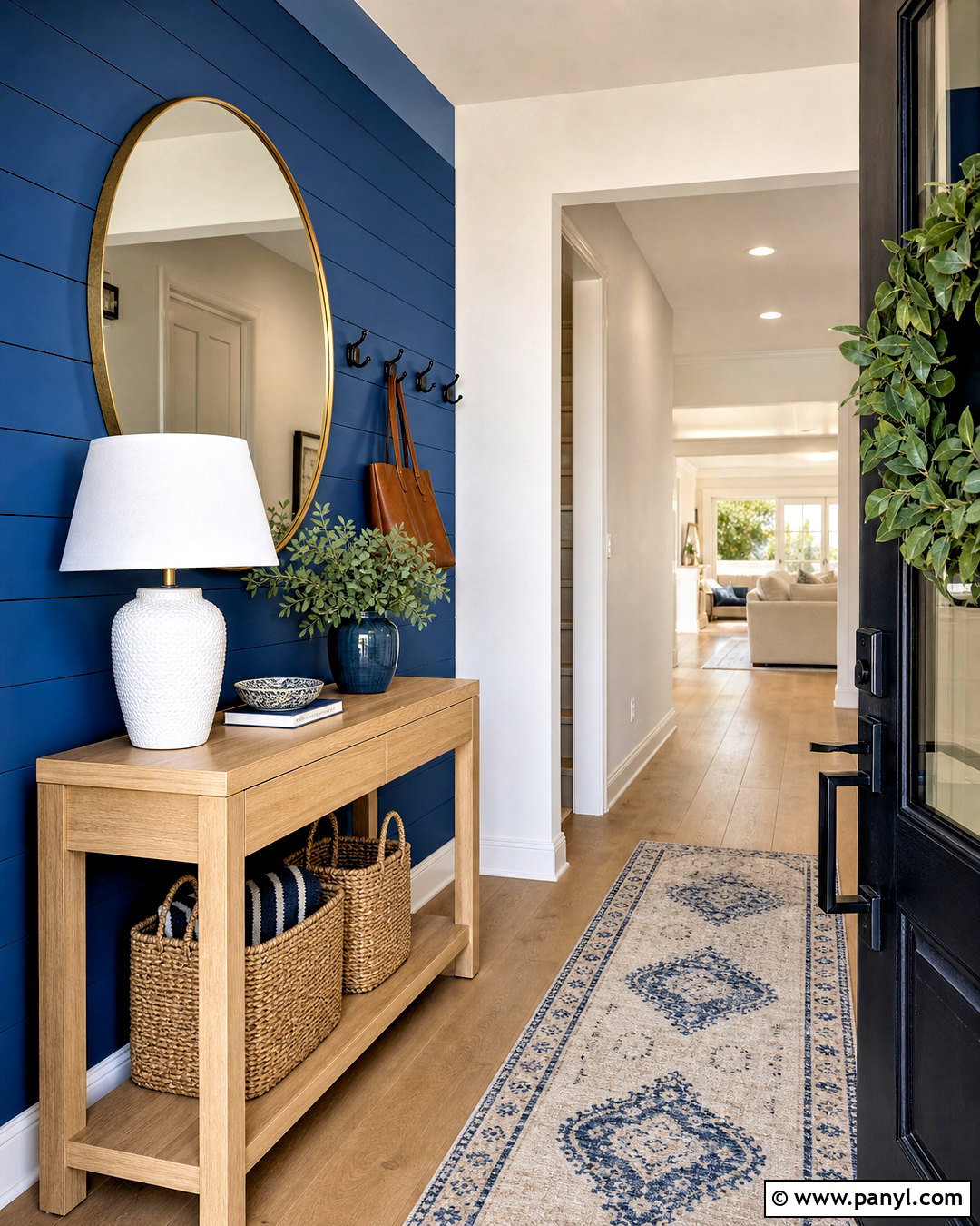 Royal Blue Entryway Accent Wall - 20 royal blue accent wall ideas