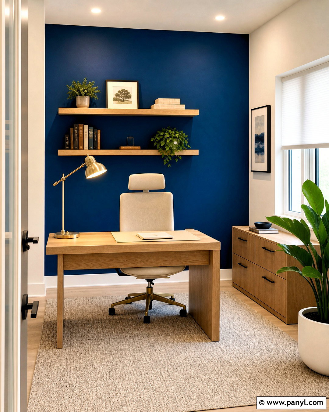 Royal Blue Home Office Accent Wall - 20 royal blue accent wall ideas
