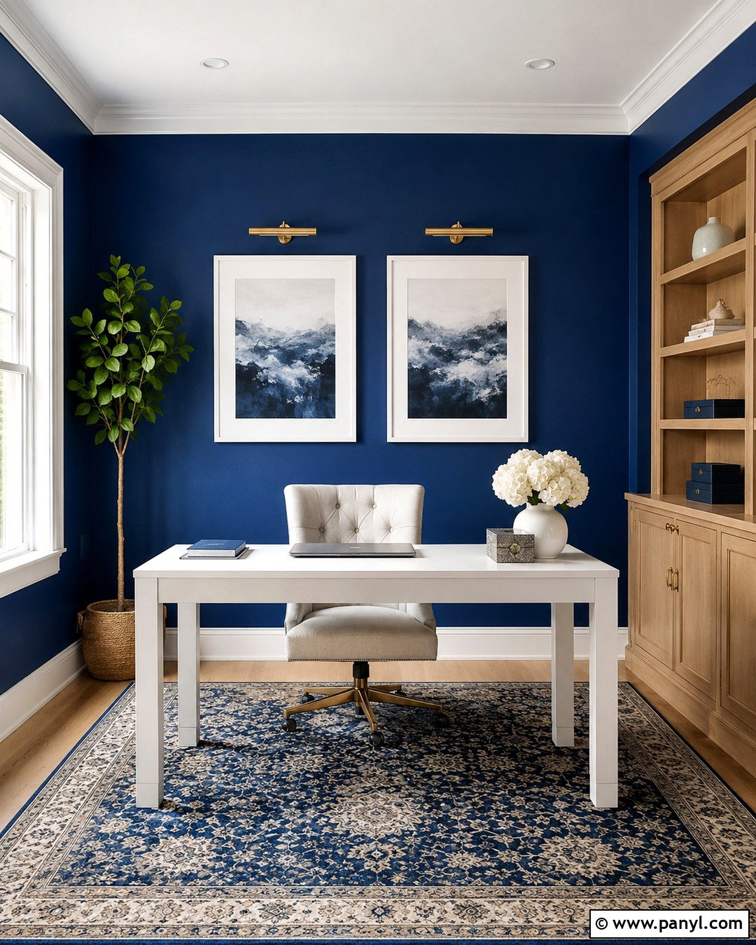 Royal Blue Home Office Walls - 20 Blue Shades Wall Paint Ideas