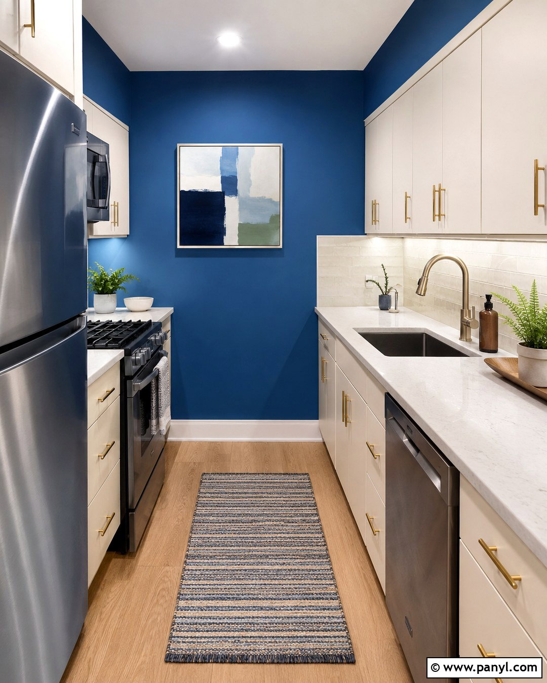 Royal Blue Kitchen Walls In A Small Kitchen - 20 Royal Blue Kitchen Walls