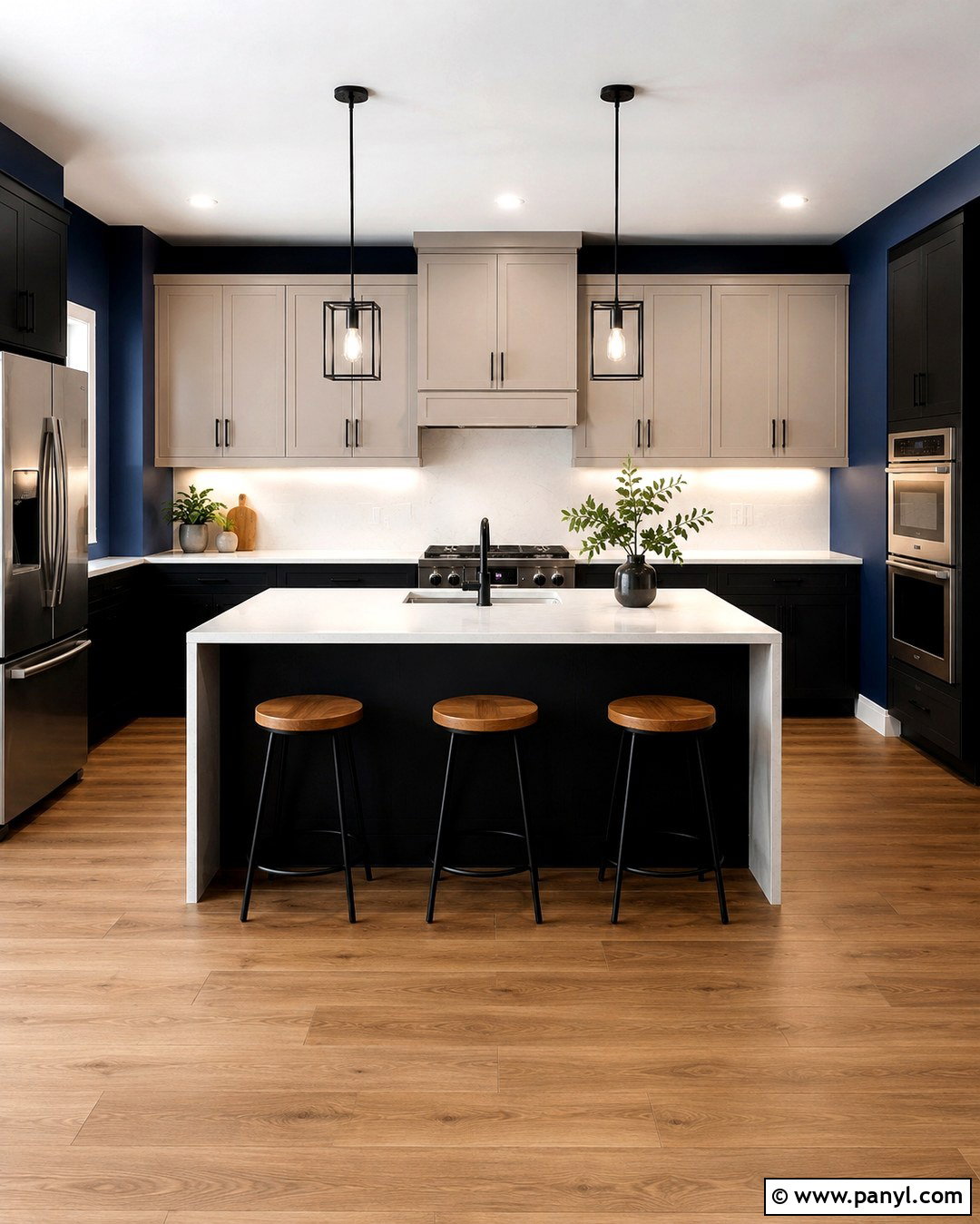 Royal Blue Kitchen Walls With Black Cabinets - 20 Royal Blue Kitchen Walls
