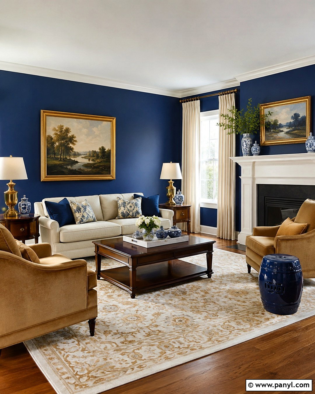 Royal Blue Living Room Walls - 20 Shades Of Blue For Walls