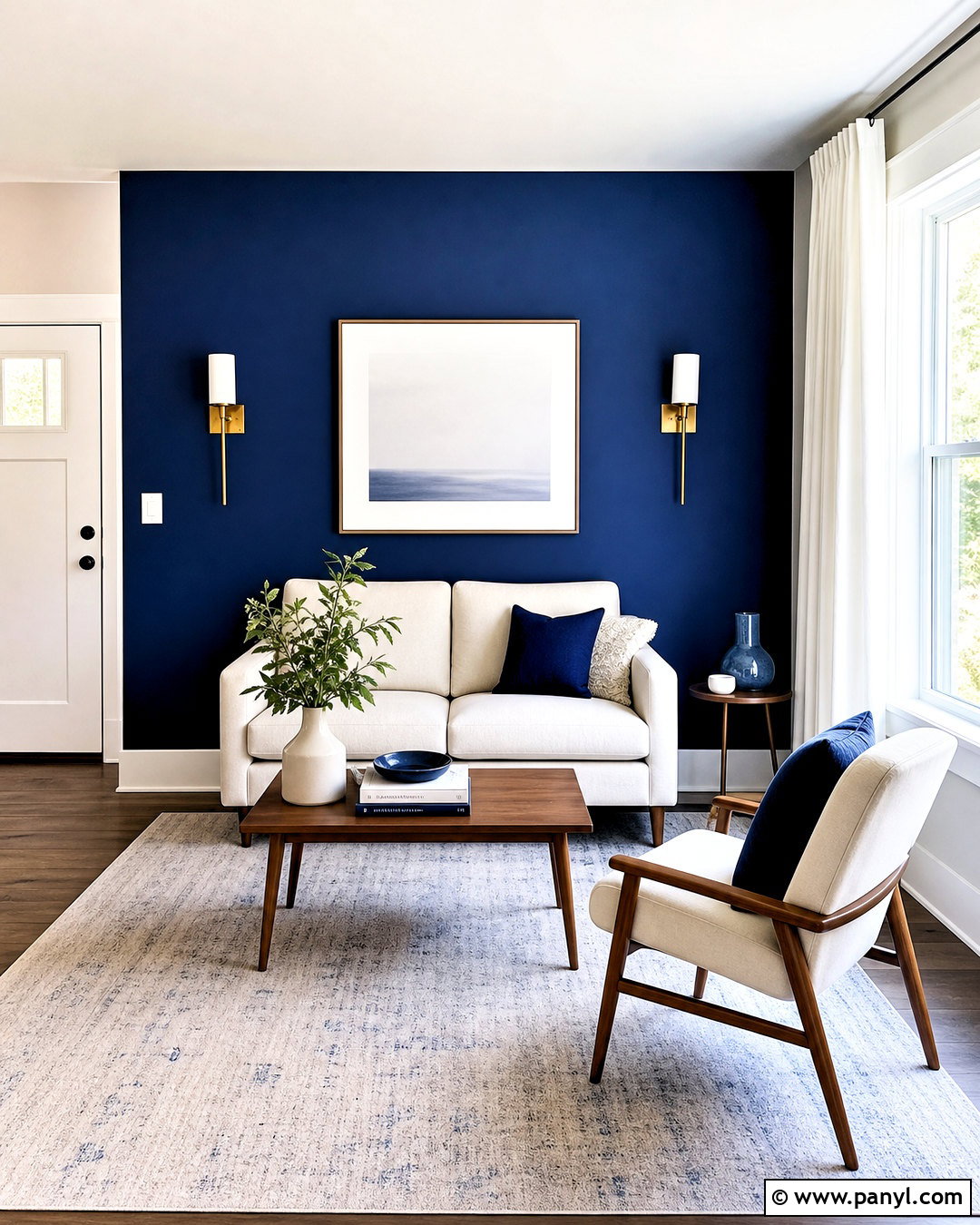 Royal Blue Small Living Room Wall - 20 royal blue accent wall ideas