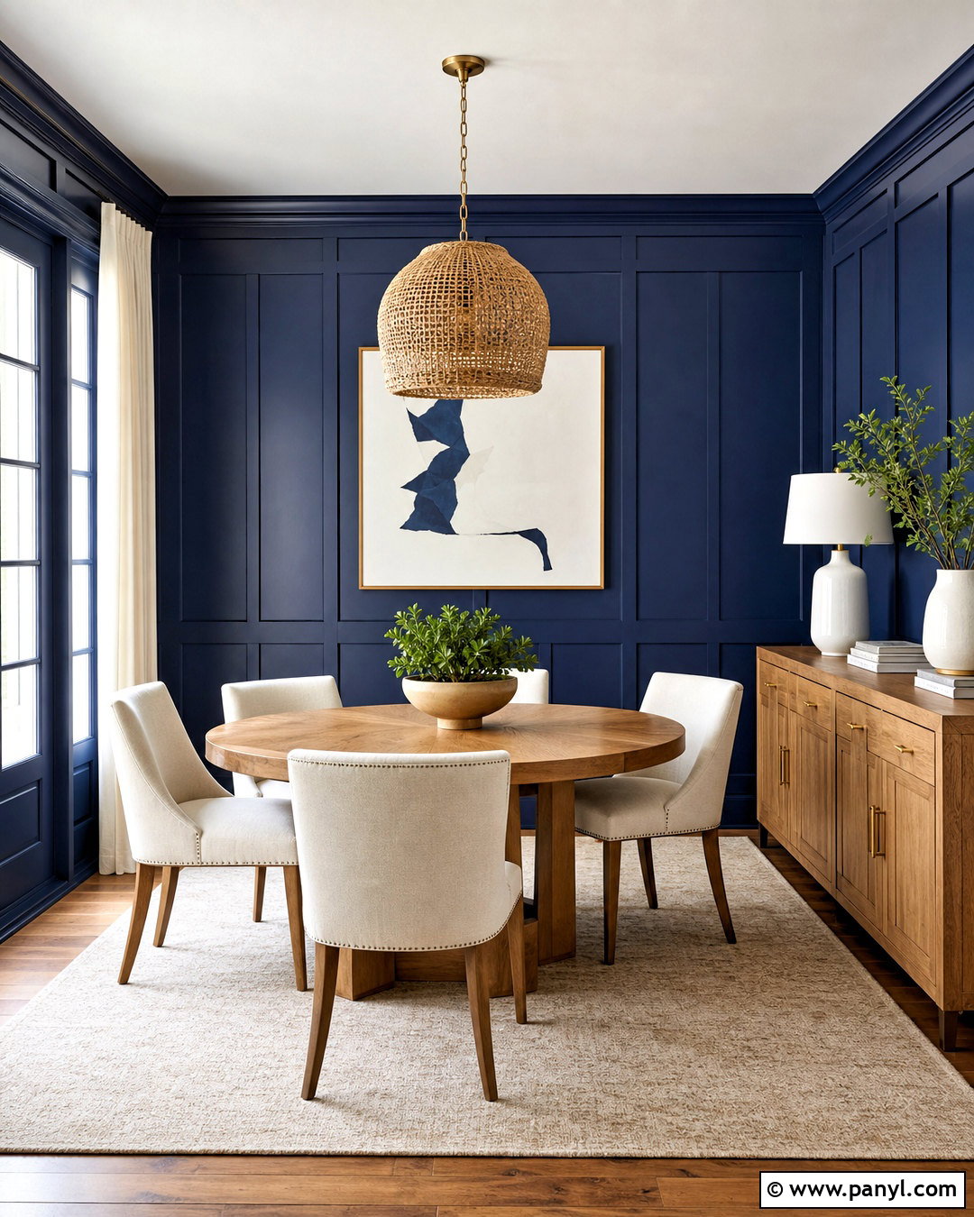 Royal Blue Walls With Board And Batten - 20 royal blue walls
