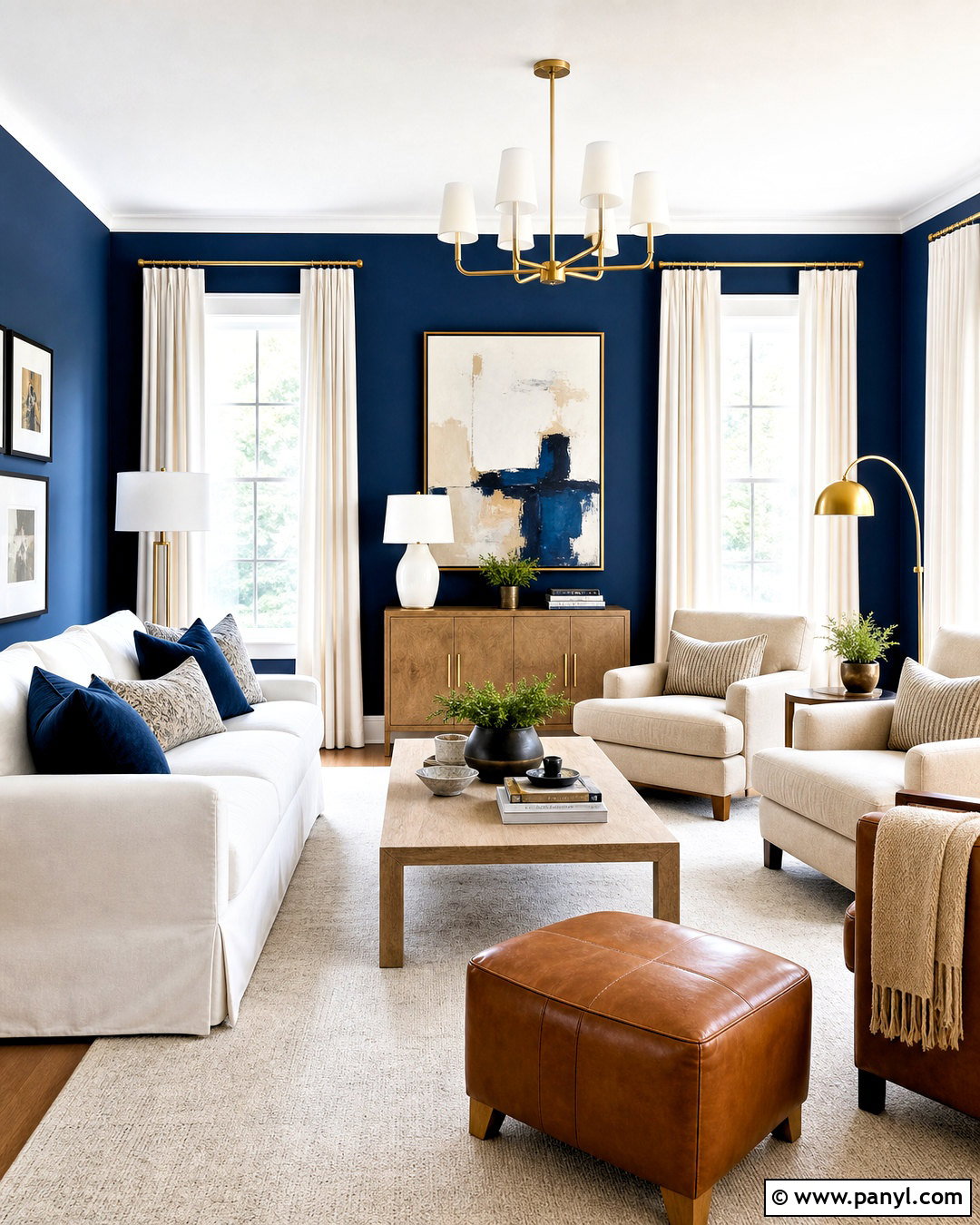 Royal Blue Walls With White Furniture - 20 royal blue walls