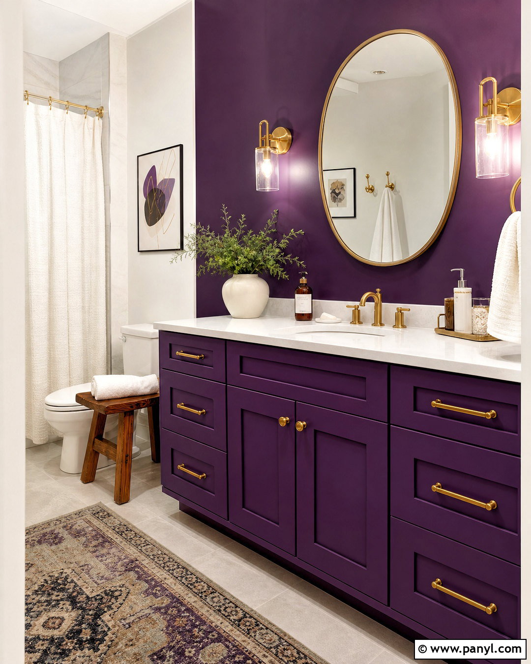 Royal Fortune Purple Bathroom - 20 royal purple paint colors