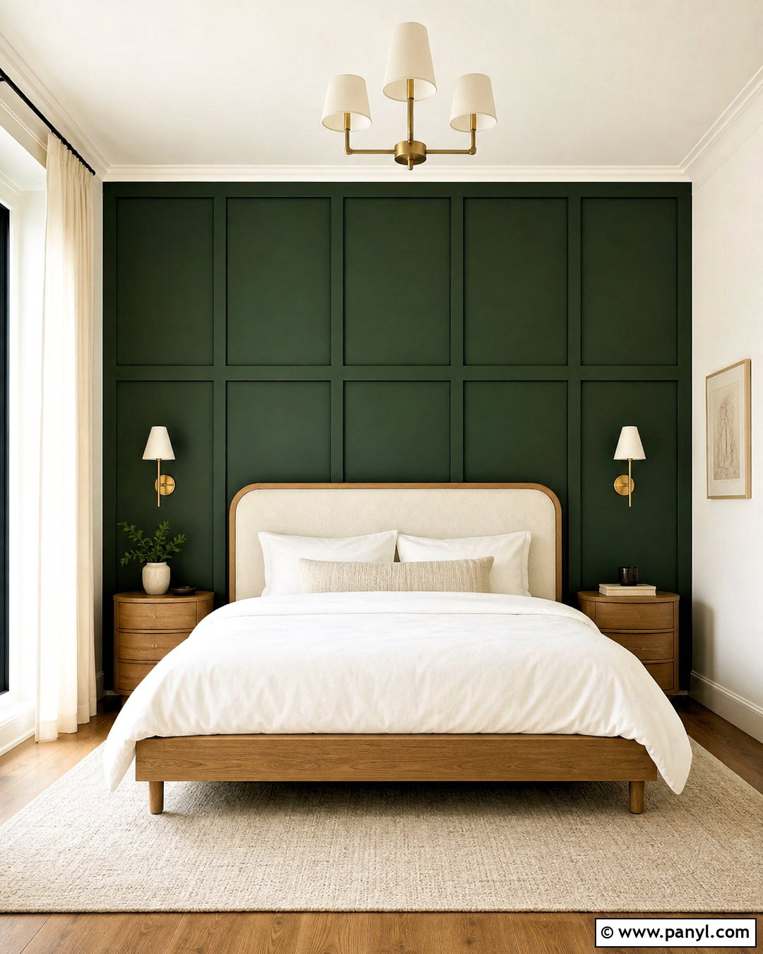 Roycroft Bottle Green Accent Wall Bedroom - 20 roycroft bottle green sherwin williams ideas