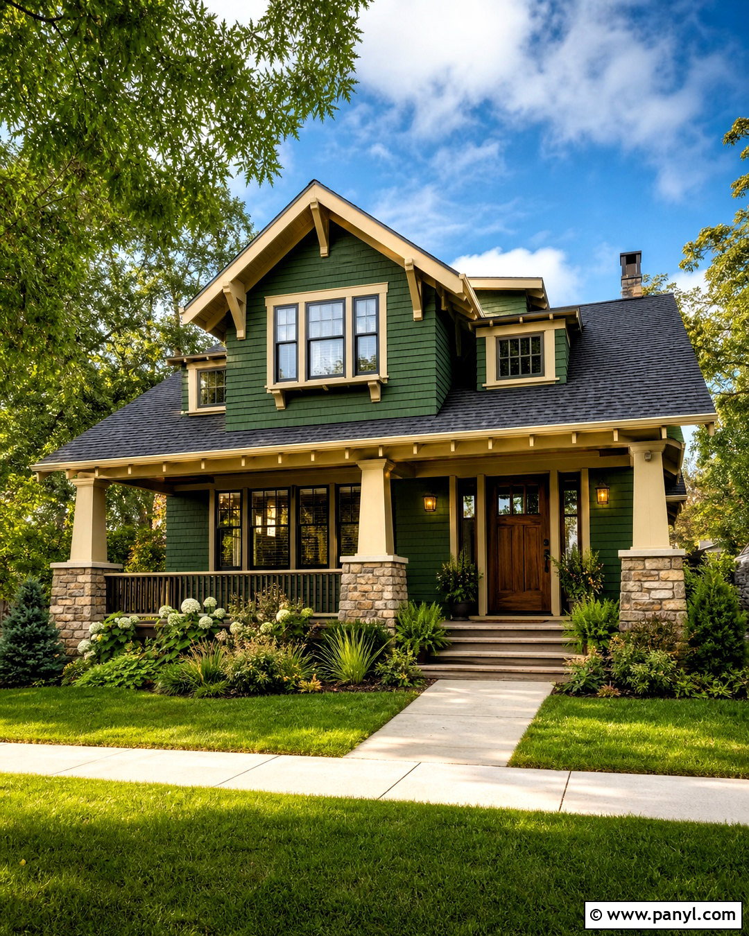Roycroft Bottle Green Craftsman Exterior - 20 roycroft bottle green sherwin williams ideas