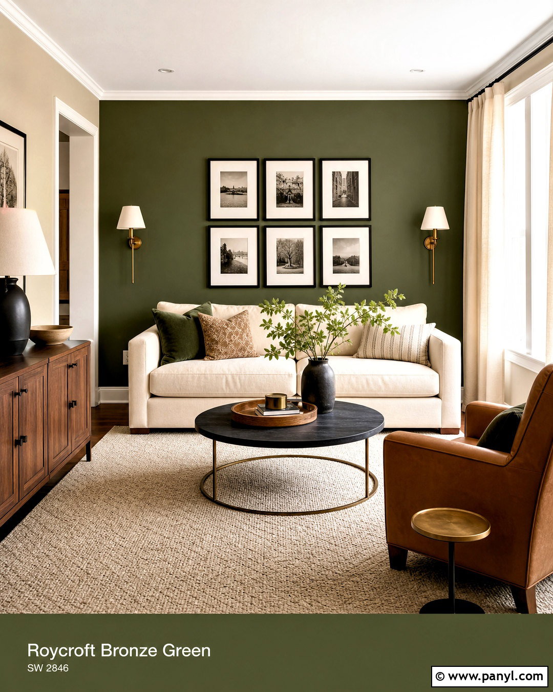 Roycroft Bronze Green Accent Wall - 20 roycroft bronze green sherwin williams ideas