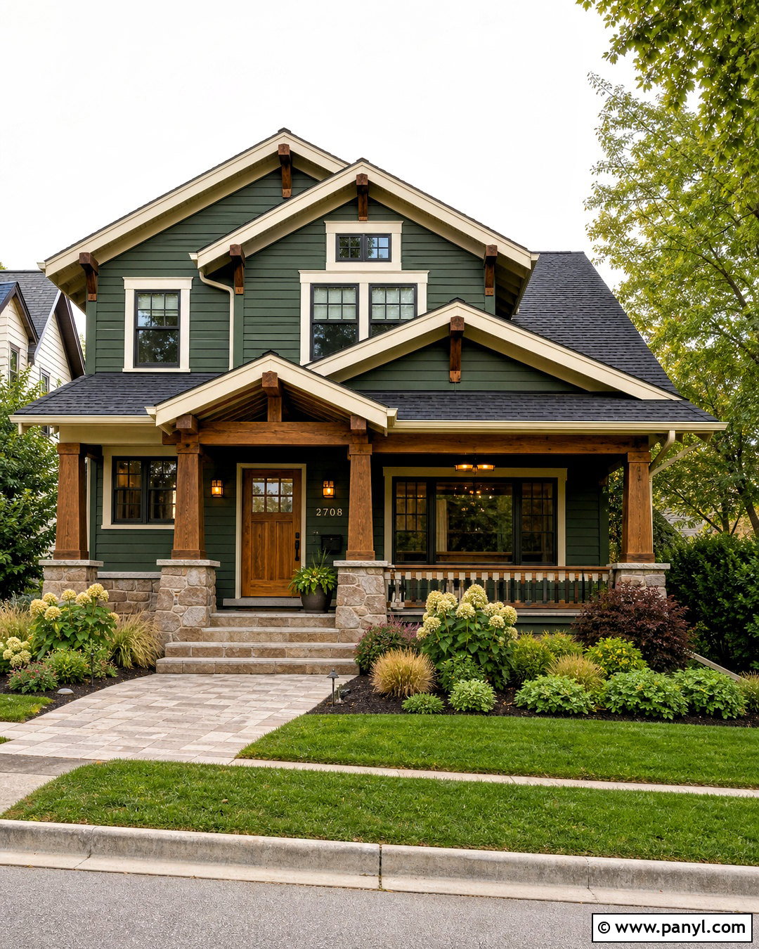 Roycroft Bronze Green Craftsman Exterior - 20 roycroft bronze green sherwin williams ideas