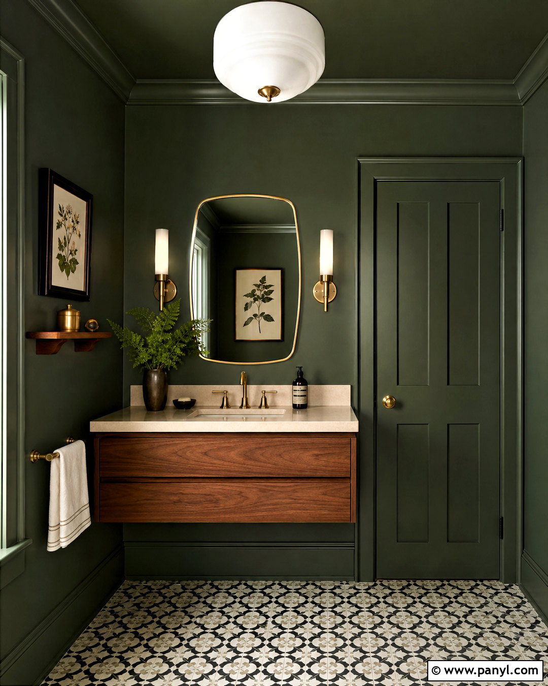 Roycroft Bronze Green Powder Room - 20 roycroft bronze green sherwin williams ideas