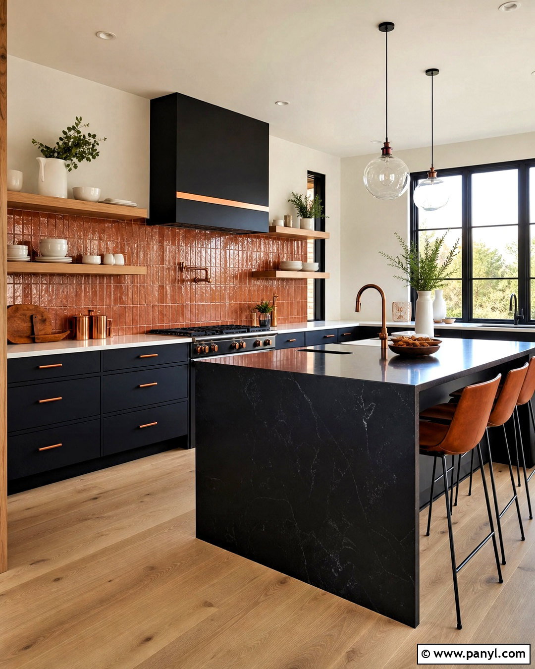 Rust And Black Kitchen - 20 rust color combinations