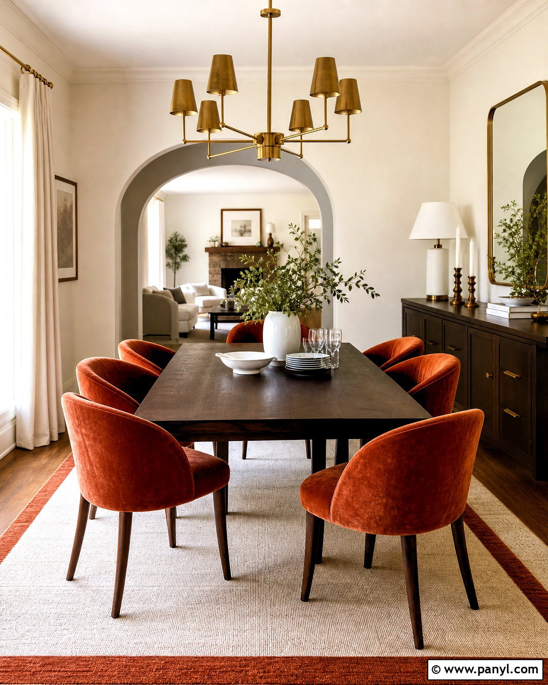 Rust And Brass Dining Room - 20 rust color combinations