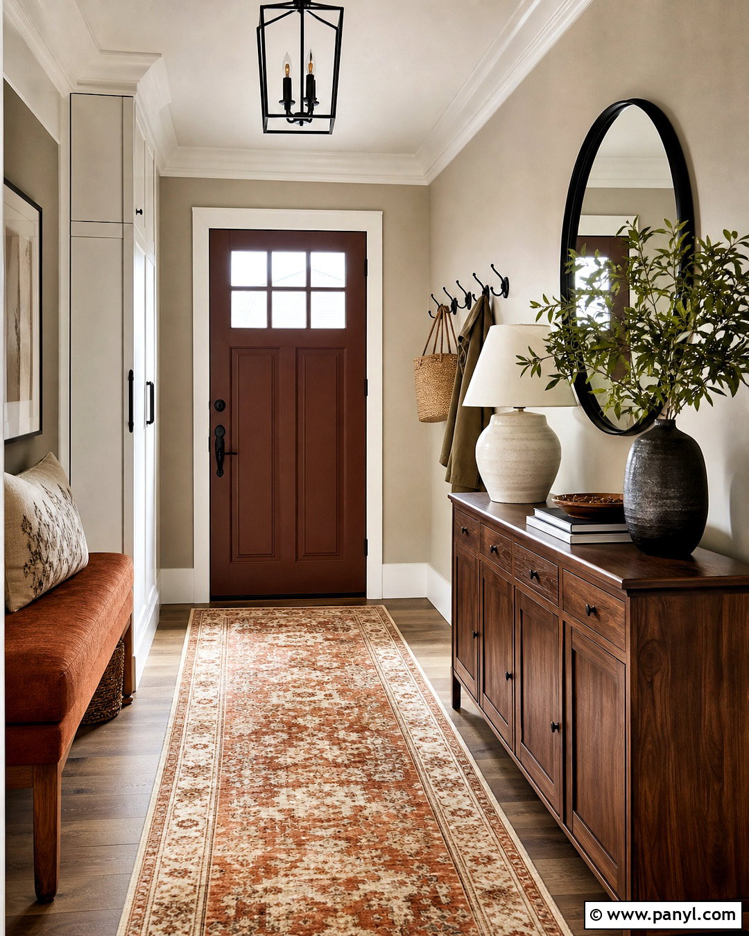 Rust And Greige Entryway - 20 rust color combinations