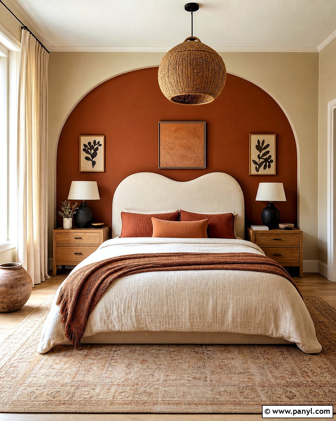 Rust And Mushroom Bedroom Walls - 20 bedroom wall colour combination ideas