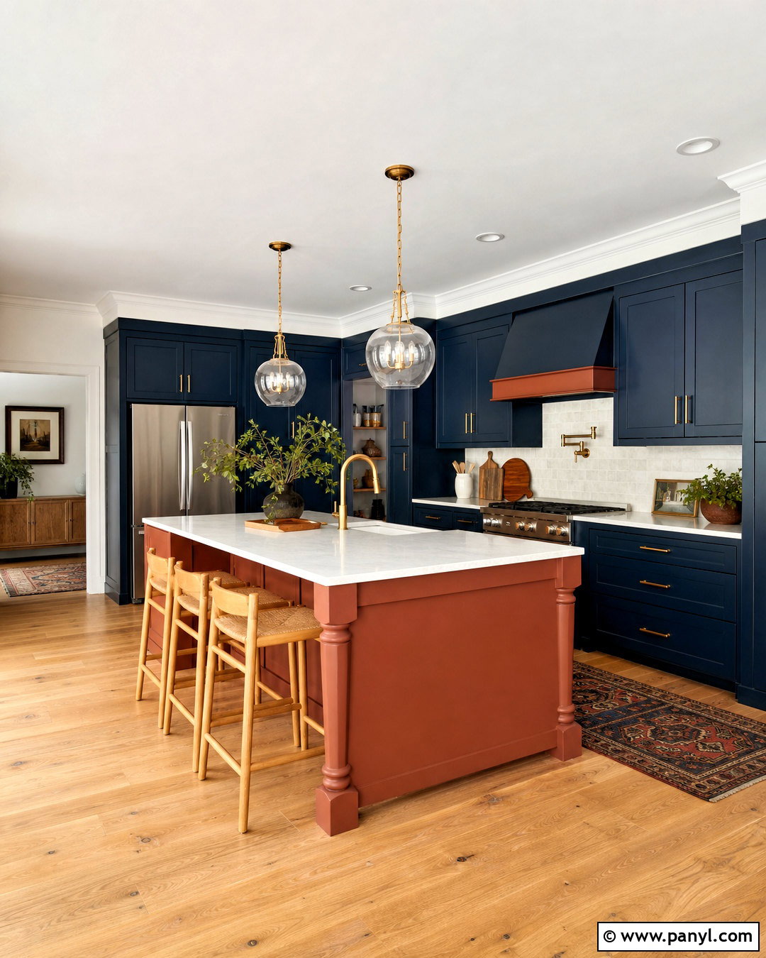 Rust And Navy Kitchen - 20 rust kitchen ideas
