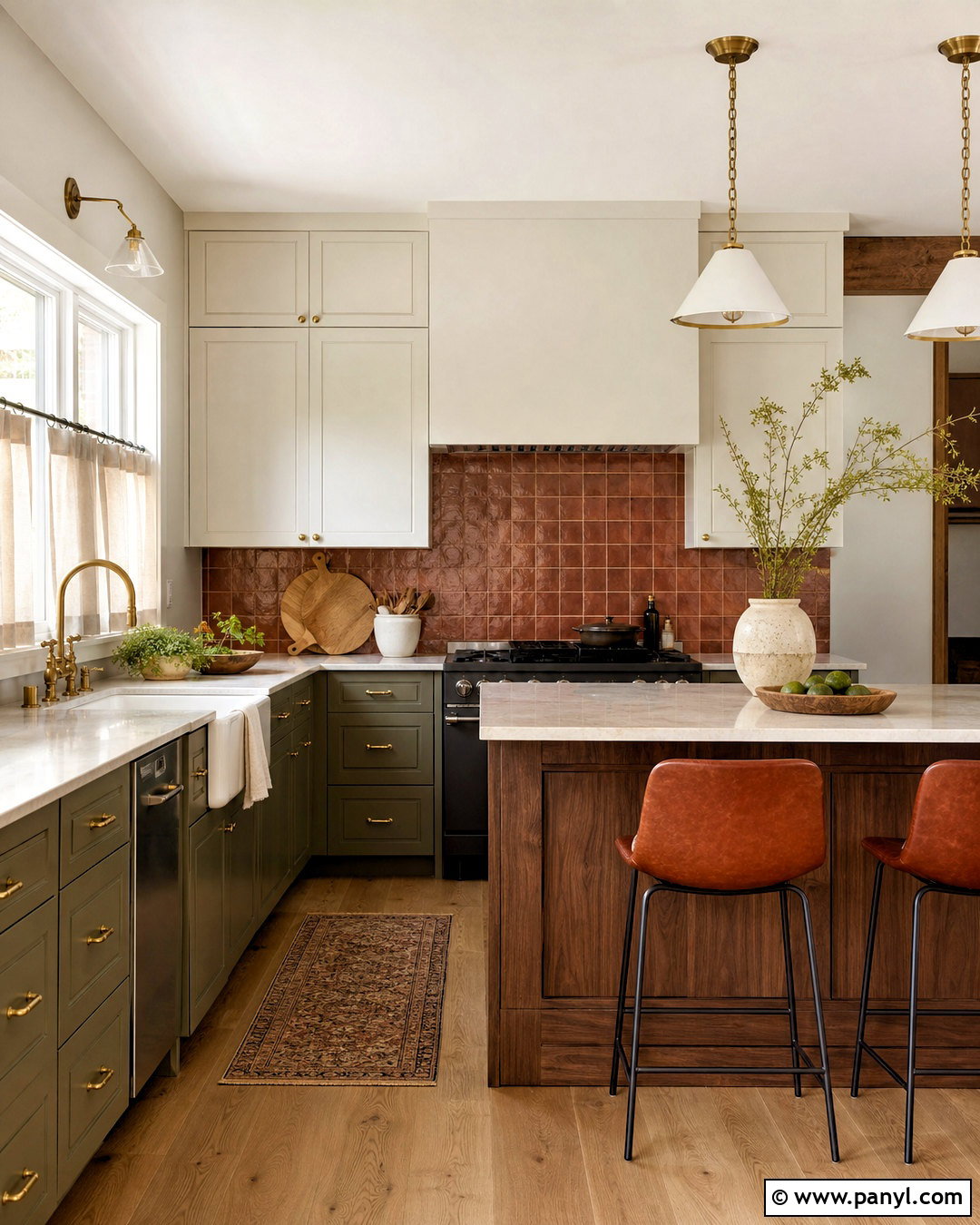 Rust And Olive Green Kitchen - 20 rust color combinations