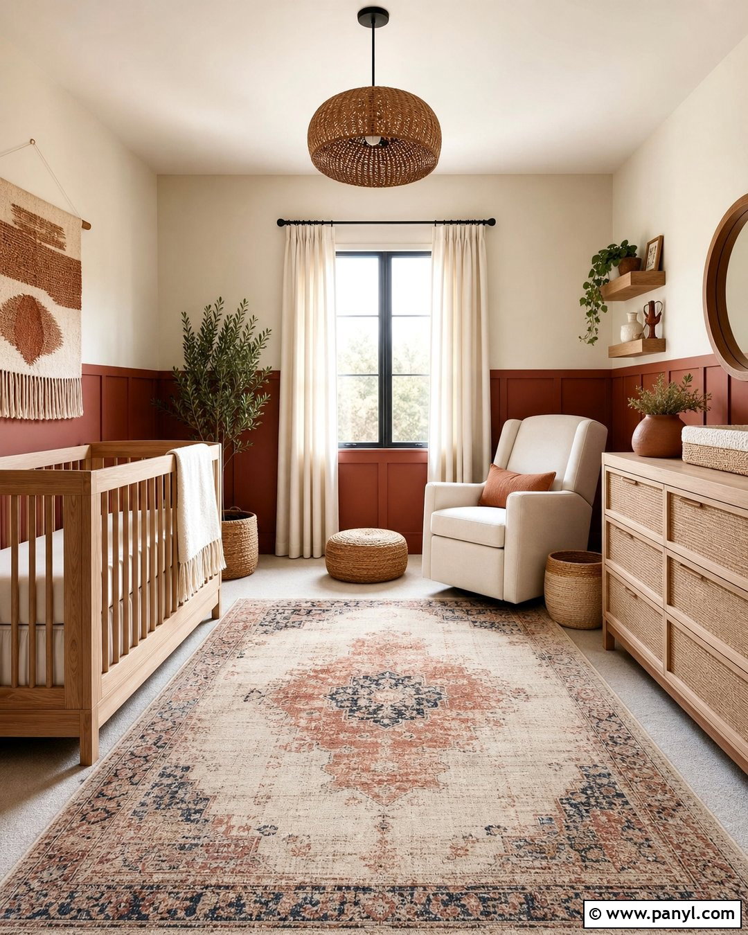 Rust And Sand Nursery Walls - 25 Two Tone Nursery Walls