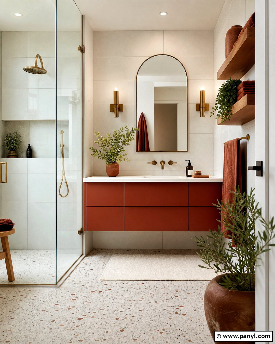 Rust And White Bathroom - 20 rust color combinations