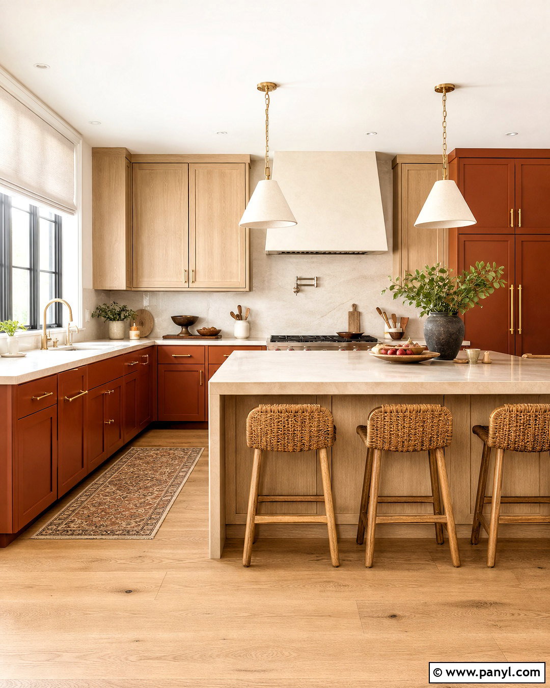 Rust And White Oak Kitchen - 20 rust kitchen ideas