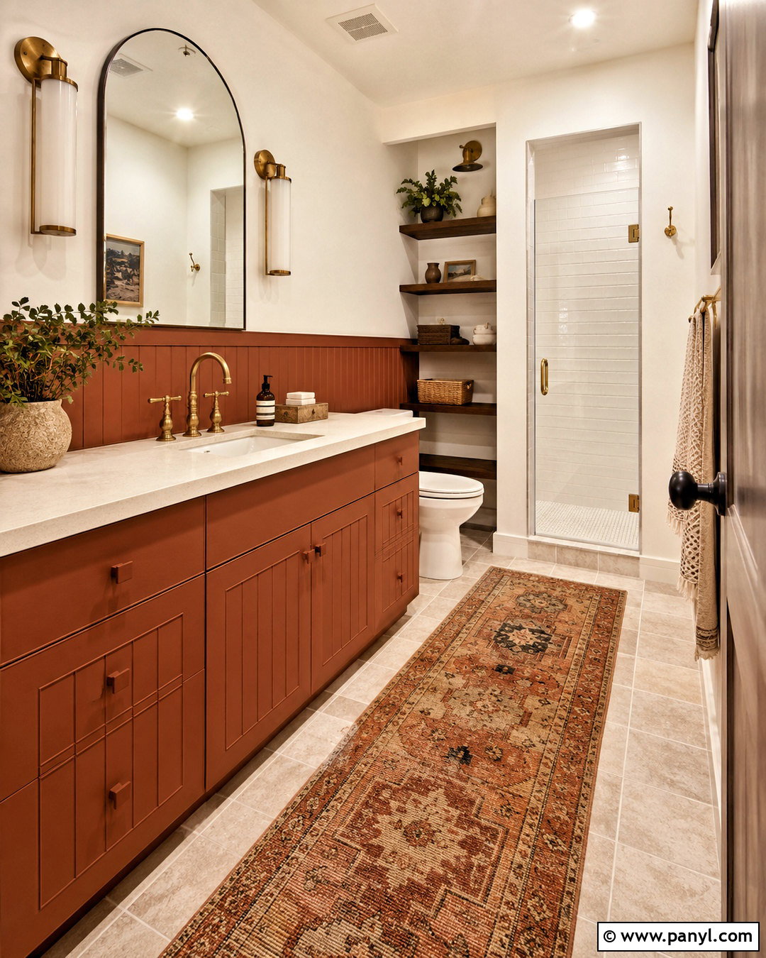 Rust Bathroom - 35 trending bathroom colors