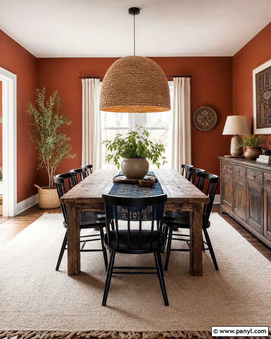 Rust Boho Walls - 30 Boho Wall Colors