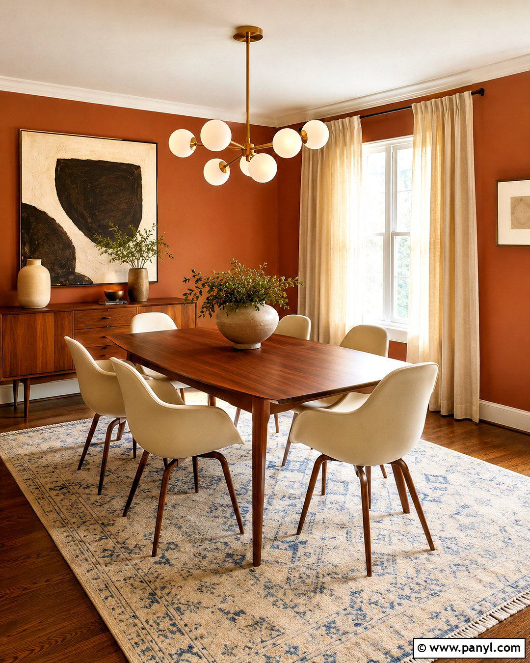 Rust Dining Room Accent Wall - 20 dining room accent wall colors