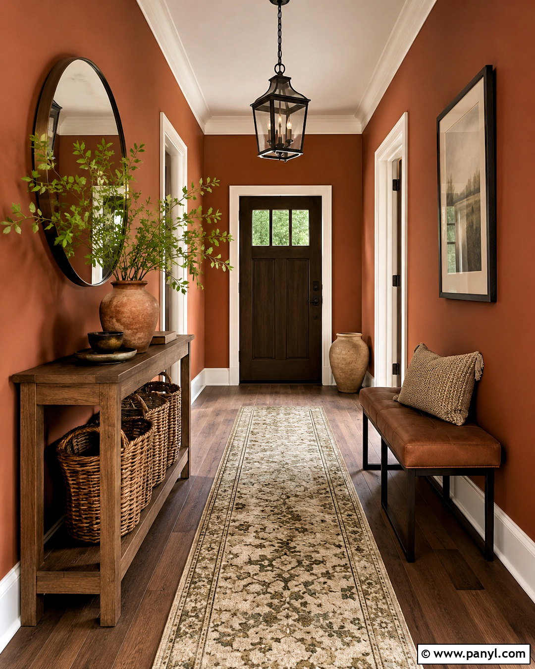 Rust Entryway Walls - 20 Warm Earthy Tone Walls