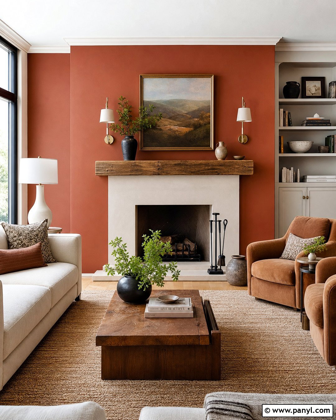Rust Fireplace Accent Wall - 30 Rust Accent Wall Ideas