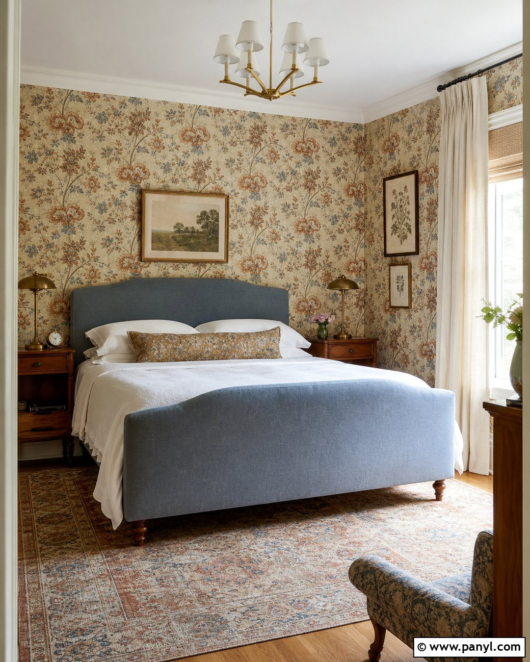 Rust Floral Wallpaper - 40 Wallpaper Colour Ideas