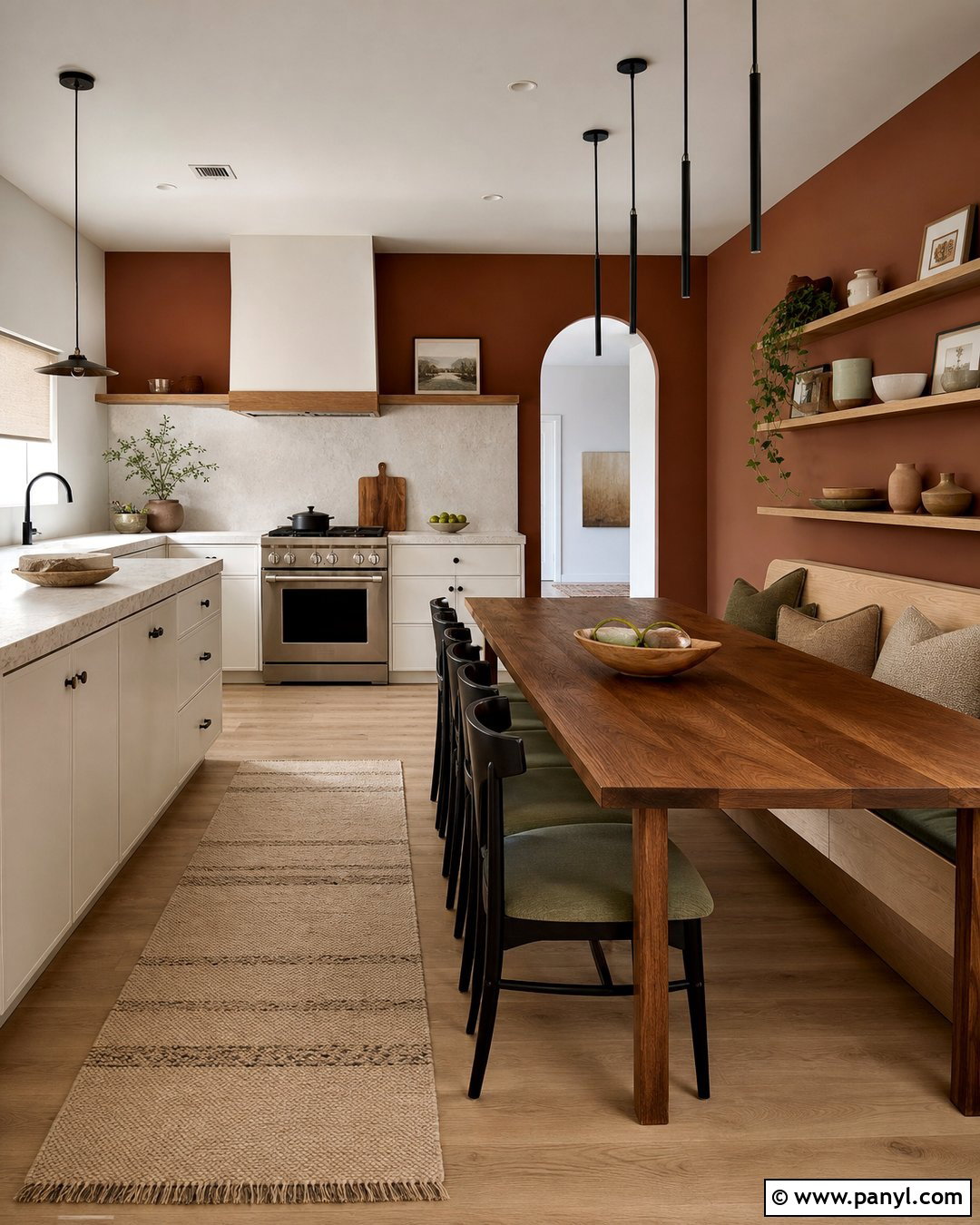Rust Kitchen Accent Wall - 30 kitchen accent wall color ideas