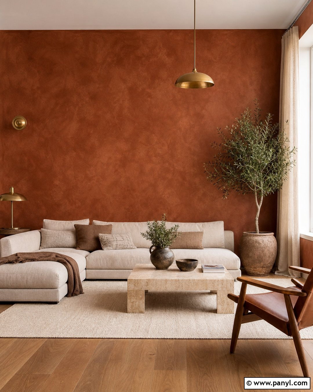 Rust Limewash Walls - 35 rust wall color ideas