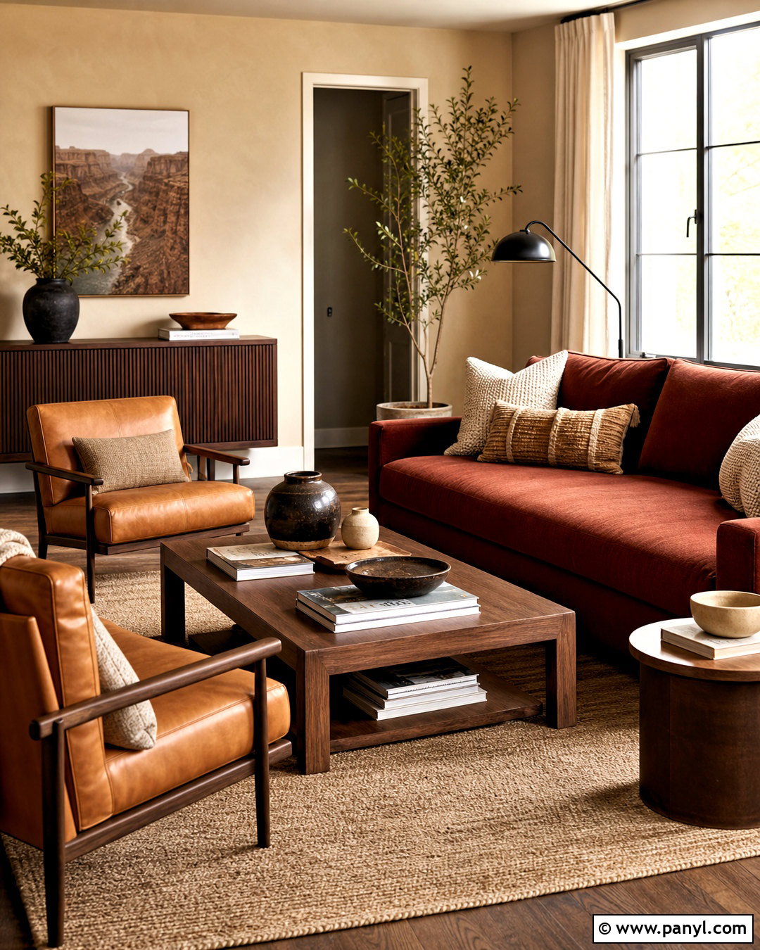Rust Living Room With Beige Walls - 20 rust living room ideas