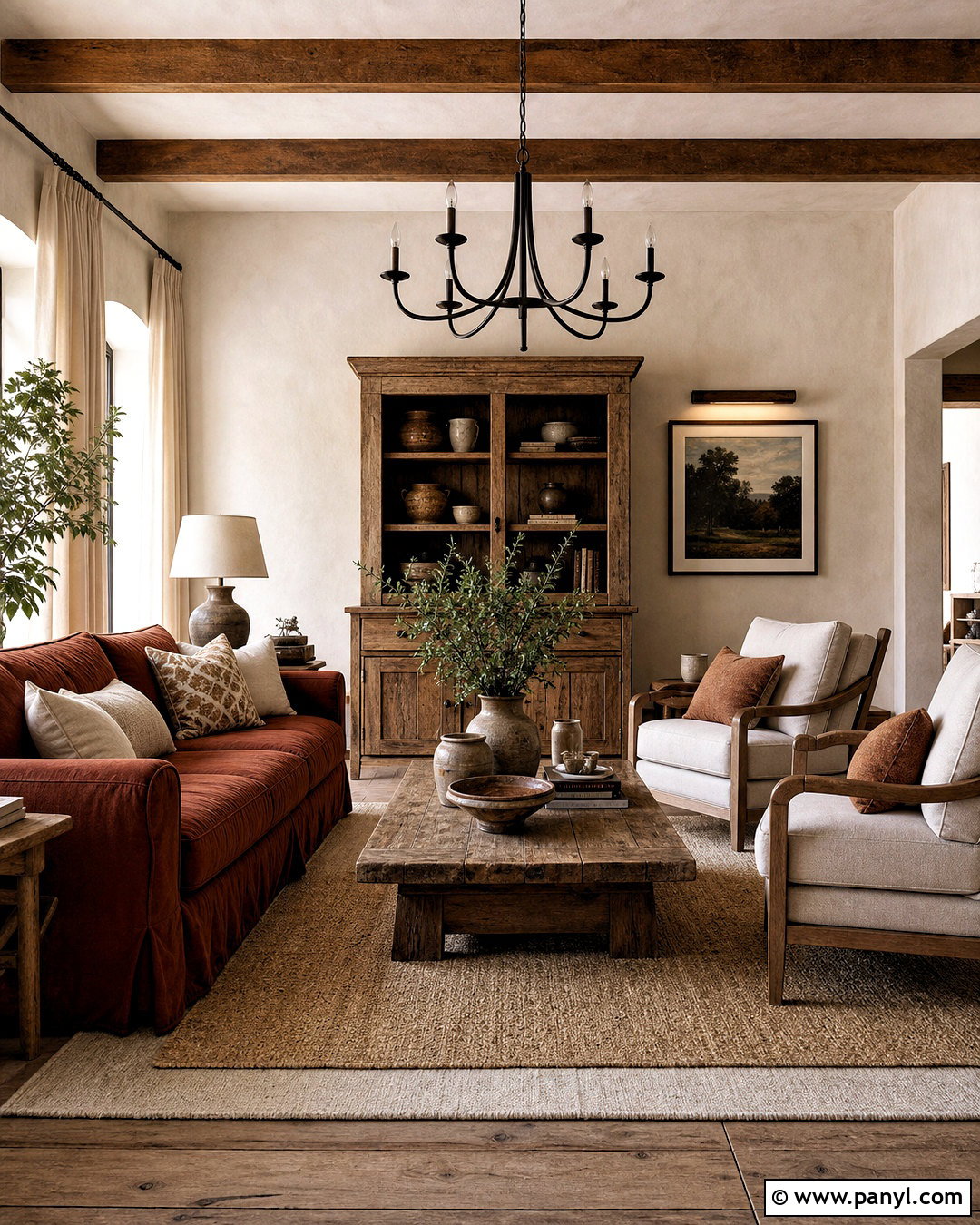 Rust Living Room With Farmhouse Decor - 20 rust living room ideas