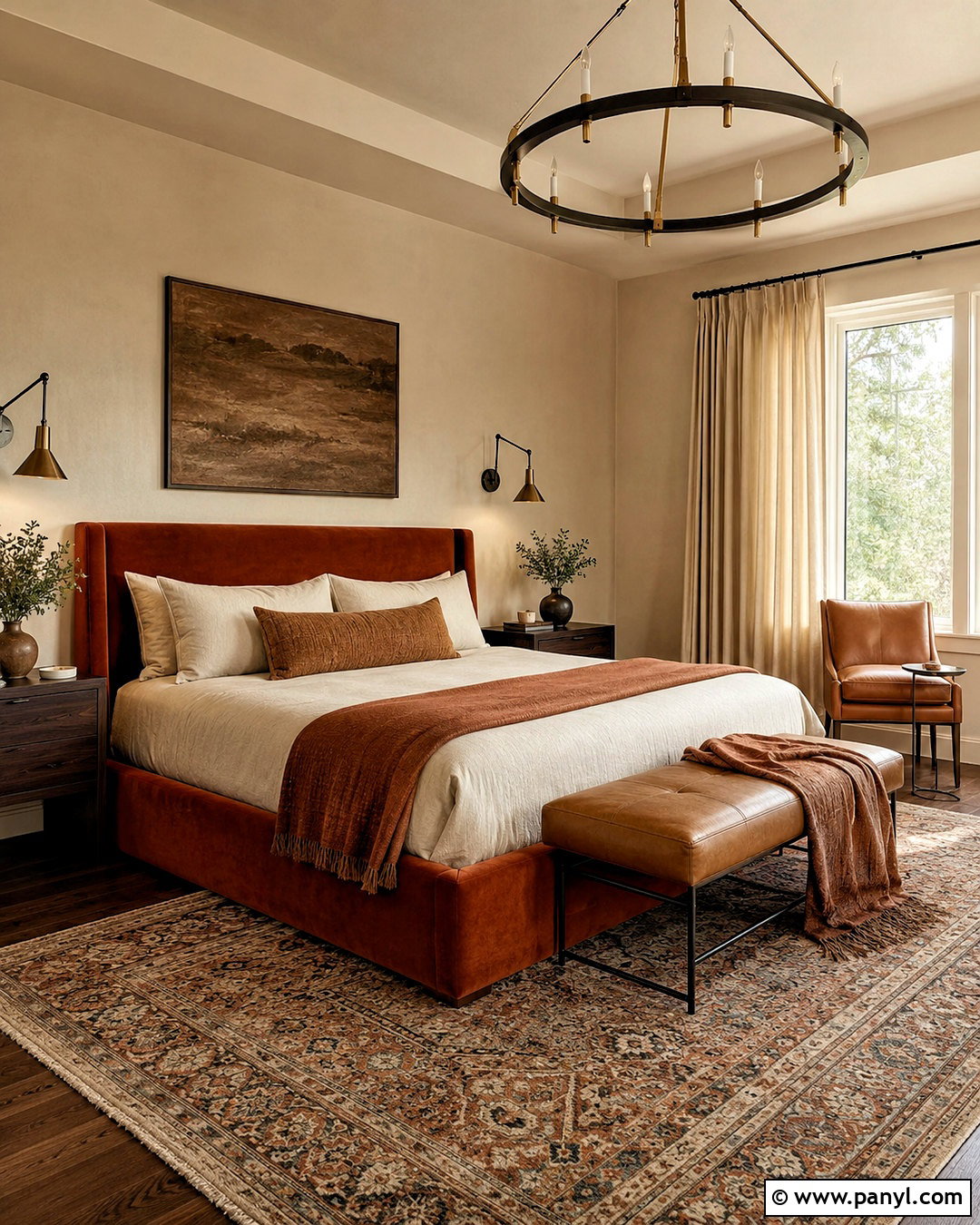 Rust Oatmeal and Dark Wood Color Palette - 20 luxe color palette ideas