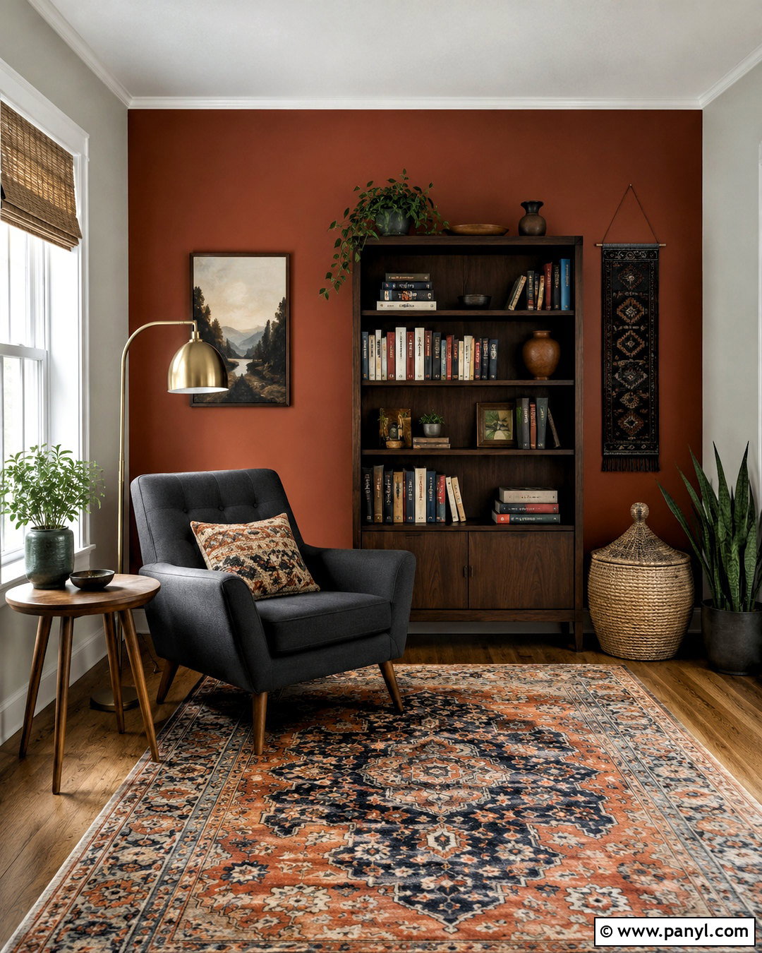 Rust Orange Accent Wall - 20 accent wall colors that go with gray ideas