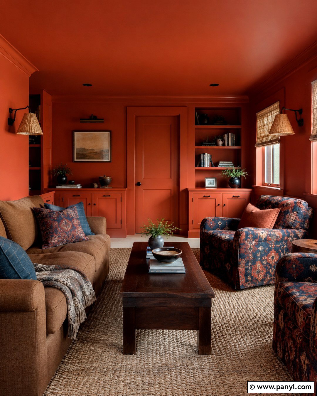 Rust Orange All Over Wall Color - 20 All Over Wall Color Ideas