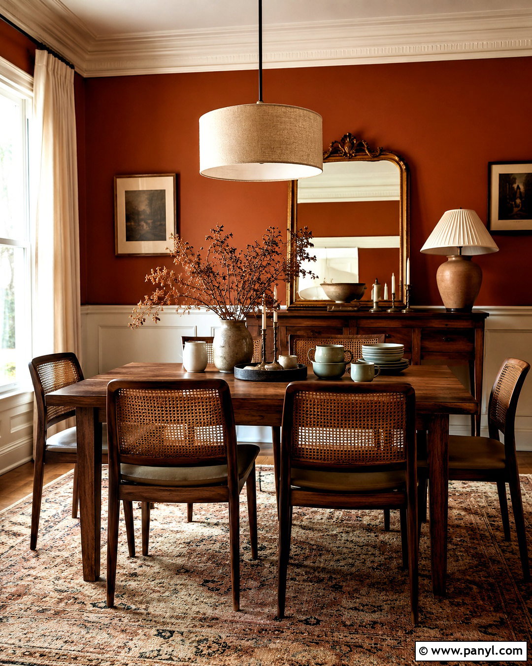 Rust Orange Dining Room - 20 Warm Orange Wall Color Ideas