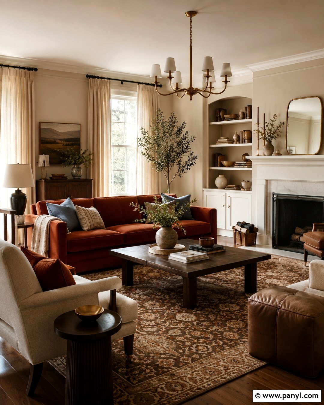 Rust Orange With Beige Walls - 20 What Colors Go With Beige Walls