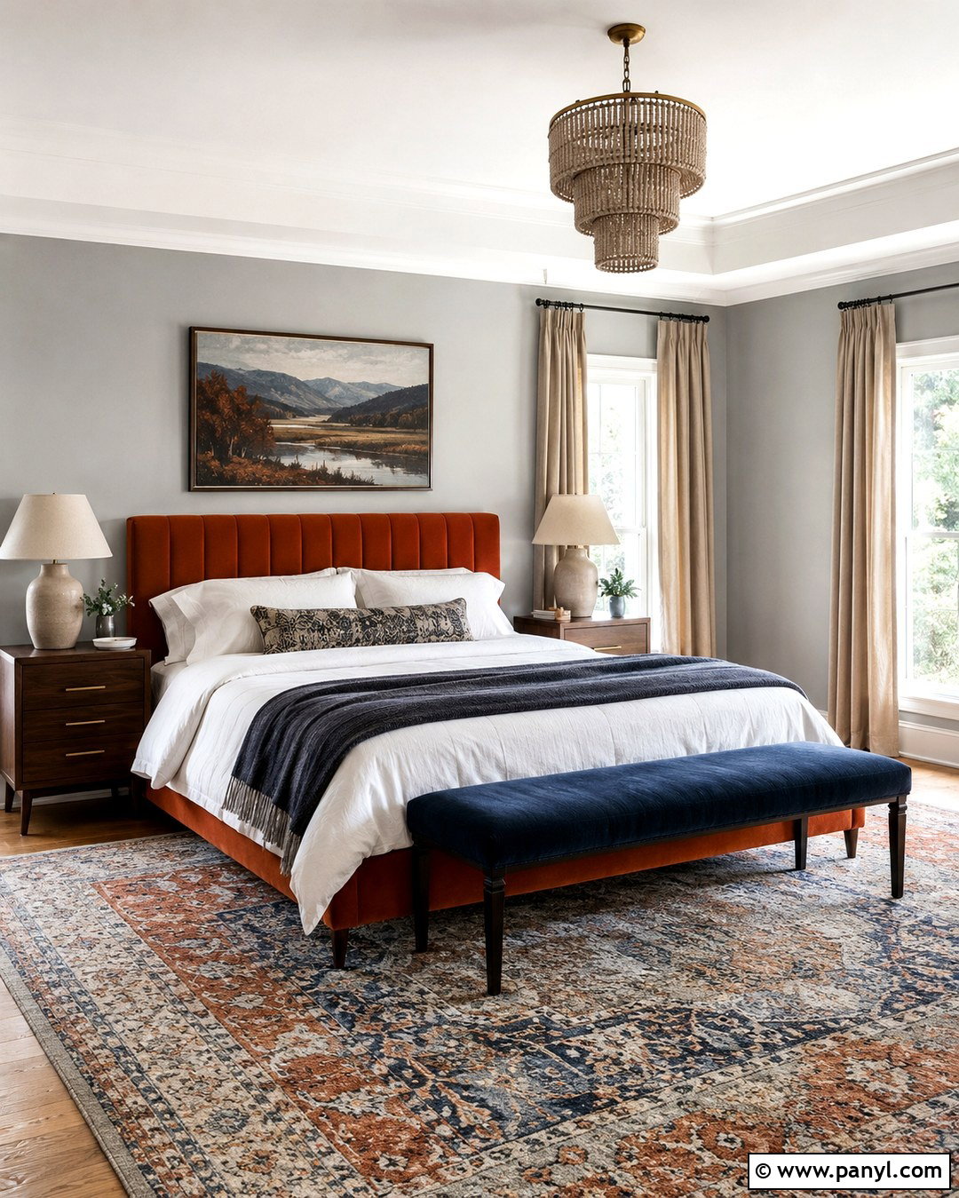 Rust Orange With Light Gray Walls - 20 Colors That Go With Light Gray Walls