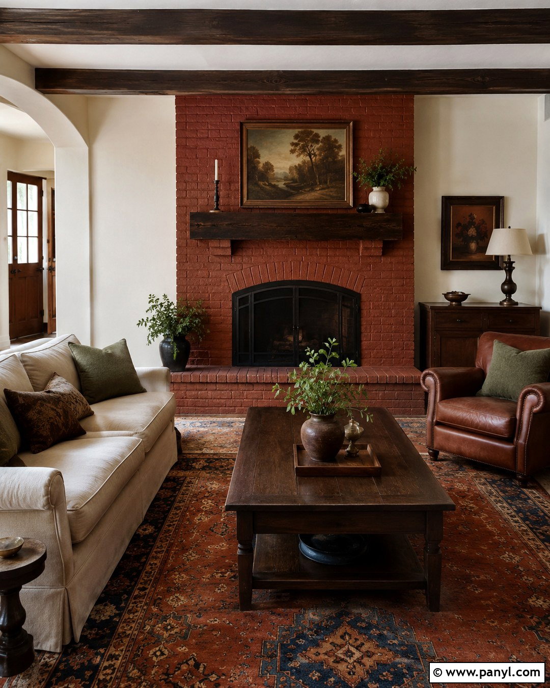 Rust Painted Brick Fireplace - 20 Fireplace Colors Painted Brick Ideas