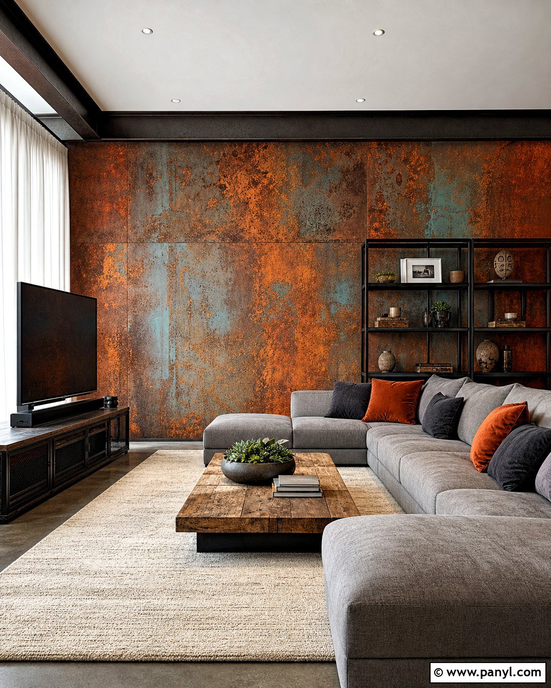 Rust Patina Wall Finish - 20 faux finishes for walls
