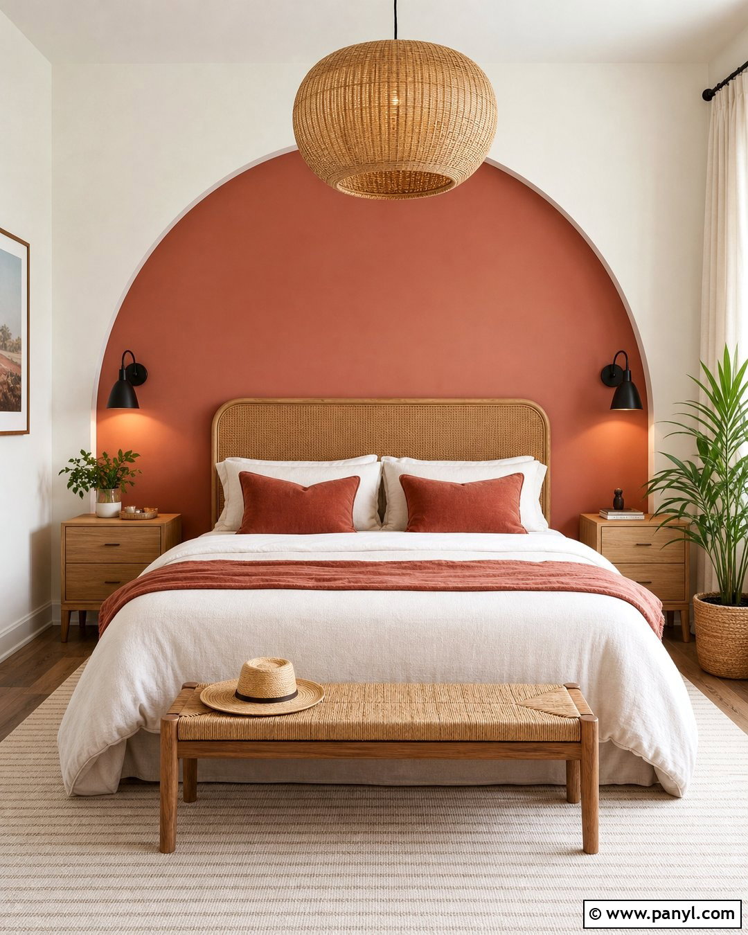 Rust Pink Accent Wall Arch - 20 Rust Pink Accent Wall Ideas