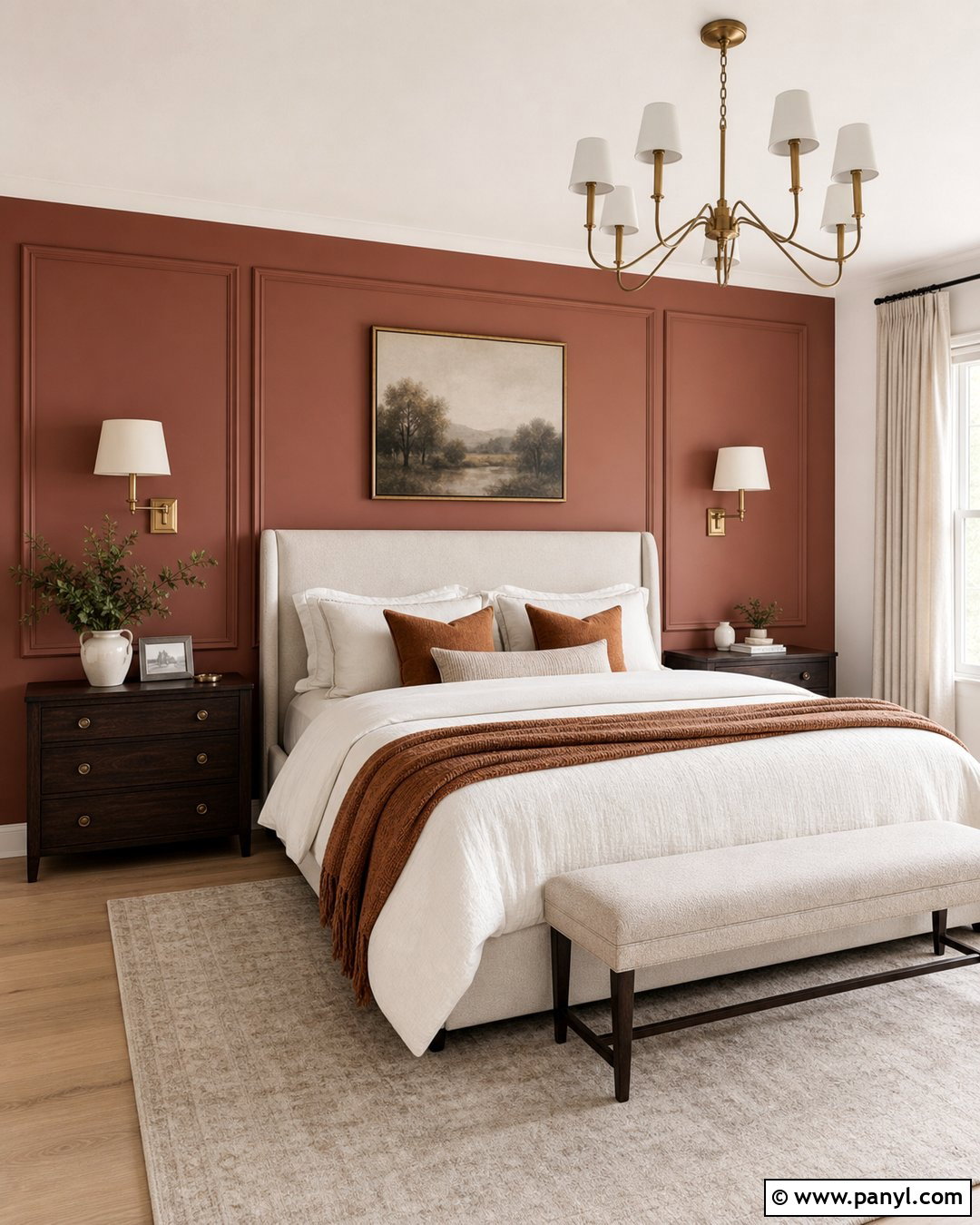 Rust Pink Accent Wall Paneling - 20 Rust Pink Accent Wall Ideas