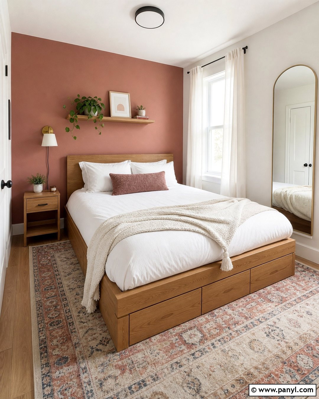 20 Rust Pink Accent Wall Ideas for Cozy, Vintage-Inspired Rooms