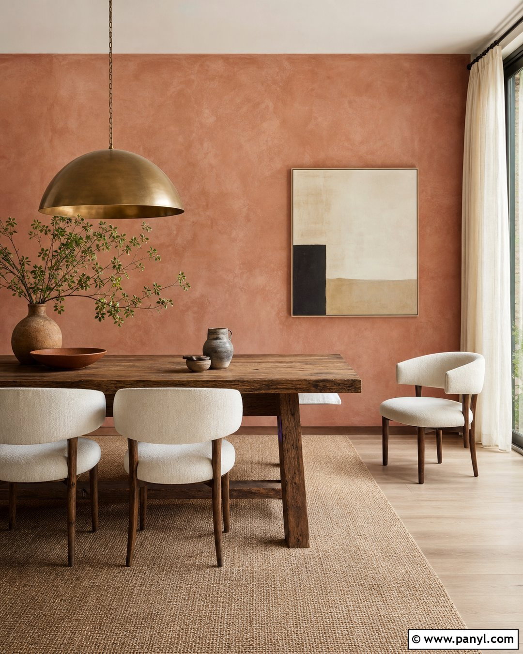 Rust Pink Limewash Accent Wall - 20 Rust Pink Accent Wall Ideas